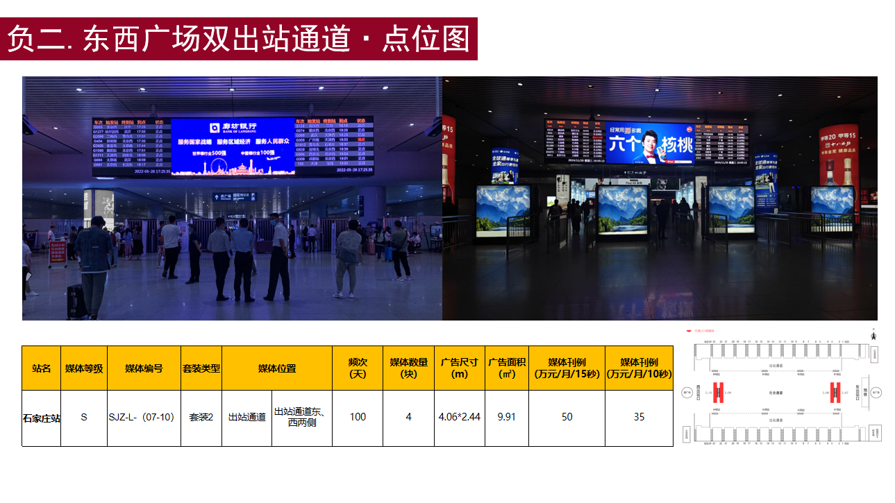 石家庄高铁站大屏广告