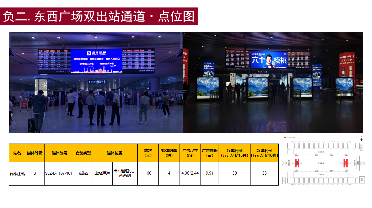 石家庄高铁站LED大屏广告